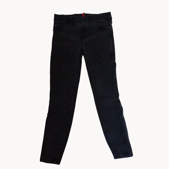 Spanx Womens Black Stretch Skinny Jeans M Medium - Picture 1 of 5